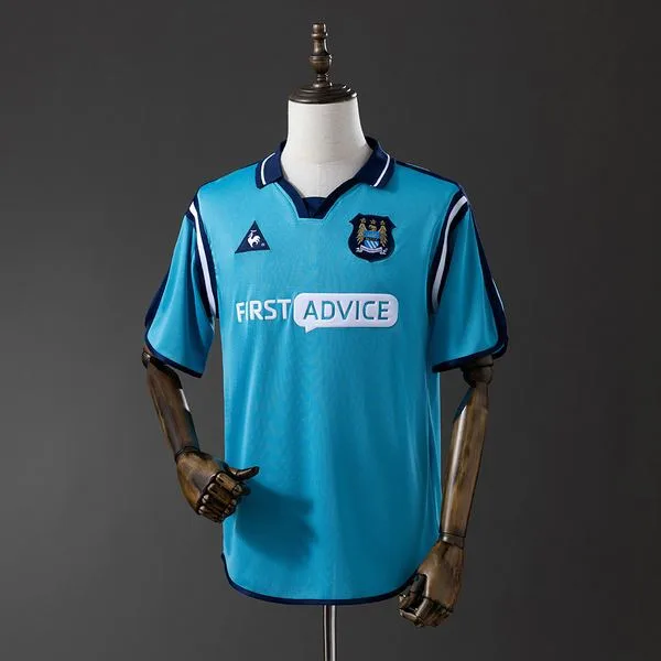 Camiseta de fútbol Manchester City 2002/03 LOCAL MANGA CORTA VERSION FAN